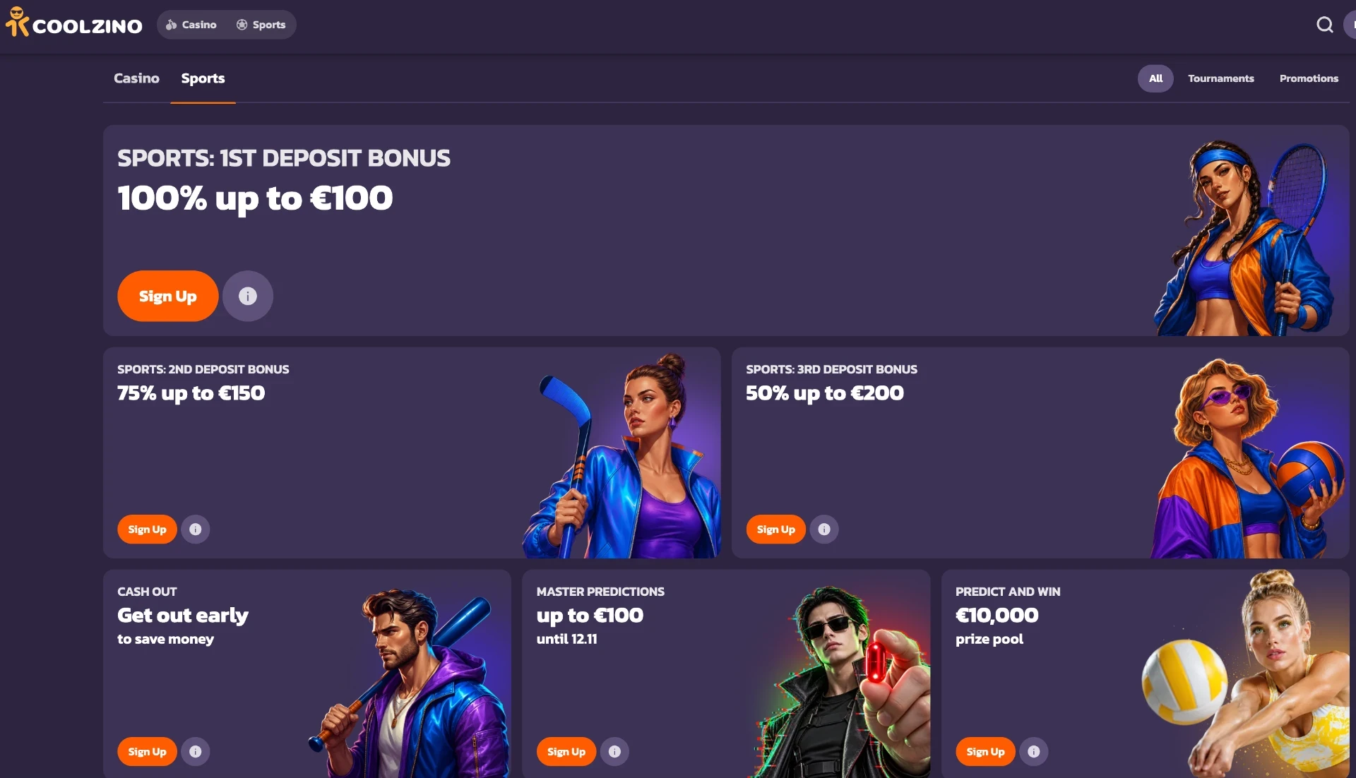 Interfaz de Coolzino en la referencia facilitada